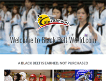 Tablet Screenshot of blackbeltworld.com